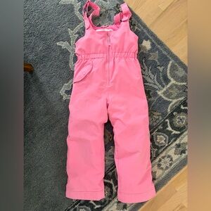 Kids Obermeyer Snoverall Snow Ski Bibs 7 Pink